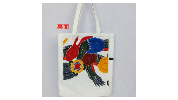 飛騨染 闘鶏楽 トートバッグ 龍柄